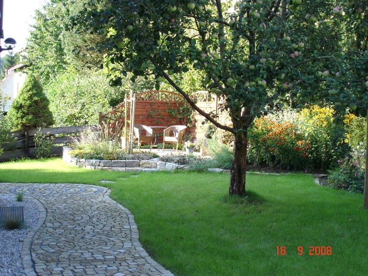 Freisitz unter einer Platane