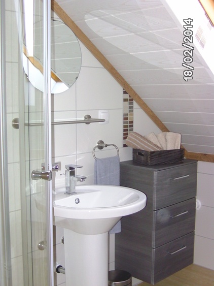 Bad in der Fewo 45 m²