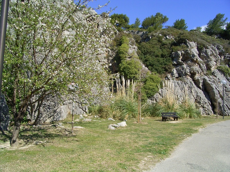 Park neben Ferienhaus La Mer
